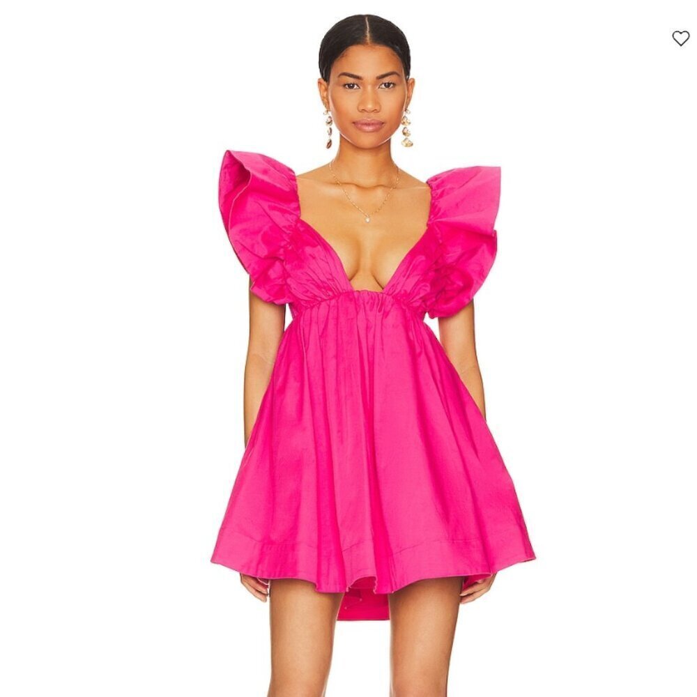 NWOT For Love & Lemons Clementine Mini Dress | Size M | Pink